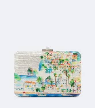 Judith Leiber Clutch Slim Slide Costa adornado