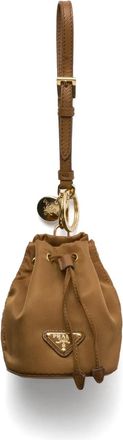 Prada Ciondolo per borsa Icon Re-Nylon mini - Marrone