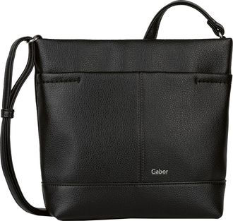 Gabor Umh&auml;ngetasche GABOR Lenea, Damen, Gr. B/H/T: 29cm x 27cm x 7,5cm, schwarz, Polyurethan, clean, gepflegt, unifarben, Taschen Umh&auml;ngetasche, aus leicht 