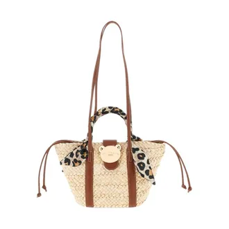 Rue Madam Dames, Tassen, Beige, Maat: ONE Size Katoen