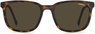 Carrera 8046-S0N9P70 Rectangle Full Rim Sunglasses - Brown