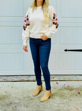 So Me Skyler Sweater In Ivory