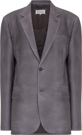 Maison Margiela Blazer con dettaglio cuciture - Grigio