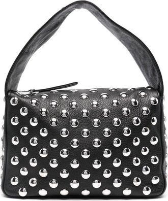 Khaite Elena Shoulder Bag w/ Silver Studs