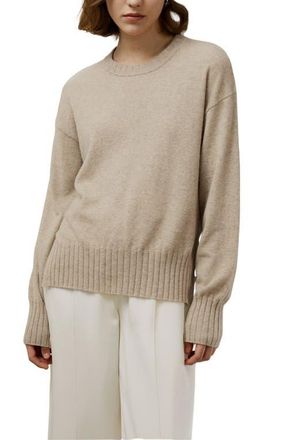 LilySilk Womens Crew Neck Cashmere Sweater in Beige at Nordstrom, Size Medium