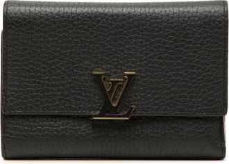 Louis Vuitton Black Noir Wallet (Tri-Fold) (Pre-Owned)