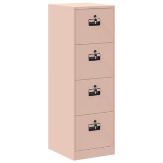 vidaXL Mueble Archivador Con Caj&oacute;n 2 Pcs Rosa 44 X 50 X 139 Cm Vidaxl