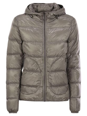 ジャケット HERNO Ultralight Nylon Down Bomber Jacket Herno Women's Ultralight Nylon Down Bomber Jacket In Grey