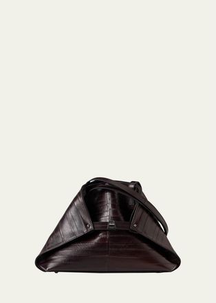 Akris Ai Small Leather Shoulder Tote Bag