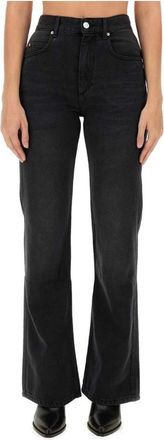 Isabel Marant Belvira Broek - Dames - Jeans - Zwart - Maat: 2XS Su&egrave;de