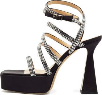 Mach & Mach Sandali con strass Pre-owned 130mm - Nero