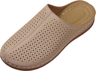 Generic Womens Wedge Slippers Breathable Closed Toe Sandals for Women Solid Color Lightweight Stylish Comfortable Casual Wide Fit Slippers Summer Beach