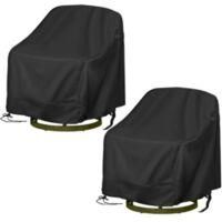 OEM Juego De Dos Fundas Impermeables Y Resistentes De Tela 420d Para Sillas Giratorias De Exterior, Aptas Para Muebles De Jard&iacute;n Y Sillas Giratorias. - Cr