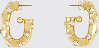 Paco Rabanne Orecchini a cerchio con cristalli