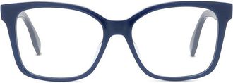 Fendi FE50016I090 Square Acetate Eyeglasses - Navy