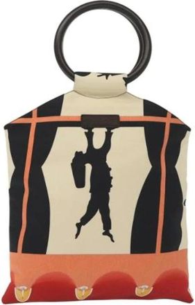 Bulgari Pre-owned Handbags, female, Beige, Size: ONE SIZE Pre-owned Canvas Handbag