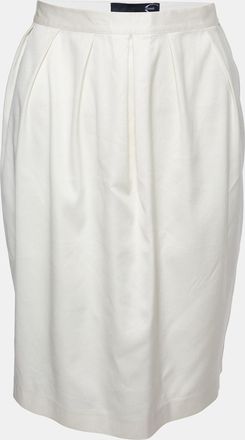 Just Cavalli Beige Pleated Mini Skirt