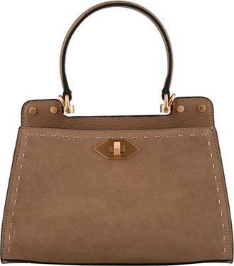 Pourchet Trianon Daim - Dames - Handtassen - Bruin - ONE Size - Leer - Tassen