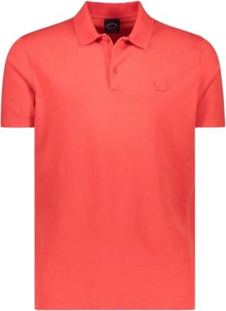 Paul & Shark Cape-Dyed Katoenen Polo - Heren - Polos - Rood - 2XL - Katoen - Tops