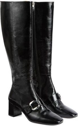 L.k. Bennett Gigi Oloid Block Heel Knee High Boot in Black at Nordstrom Rack, Size 5Us / 35Eu
