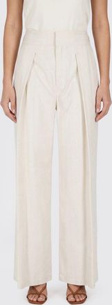 Ermanno Scervino Pantaloni palazzo Ermanno Firenze in misto cotone con strass