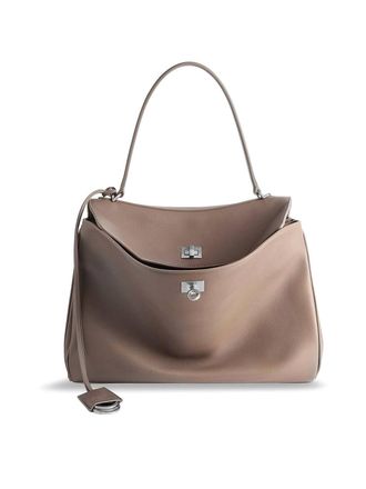 Balenciaga Rodeo Medium Leather Shoulder Bag