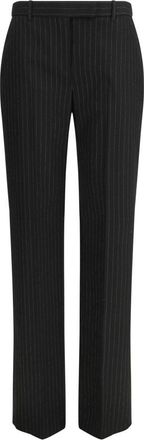 Alexander McQueen Black Regular Flat Front Pants
