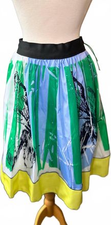 Rohka 24 Gonna Arricata Skirt In Bee Blue - Taffeta