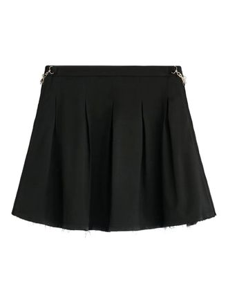 Our Legacy Object frayed pleated skirt - Black