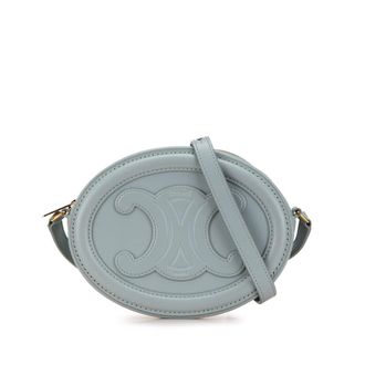 Celine Pre-owned Celine Small Calfskin Cuir Triomphe Oval Crossbody Ladies W-BB-2222
