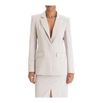 Patrizia Pepe Patrizia Pepe, Blazers, female, Beige, Size: XS Blazer avvitato con bottone a scomparsa