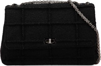 Chanel Pre-owned Womens Quilted Classic Flap Shoulder Bag - Black Textile - One Size