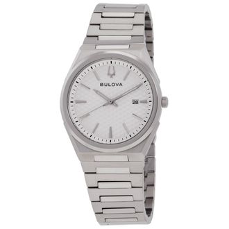 Bulova Quartz Silver Dial Mens Watch 96B481