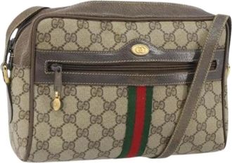 Gucci Pre-owned Cross Body Bags, female, Beige, Size: ONE SIZE Pre-owned Plastic Cross Body Bag