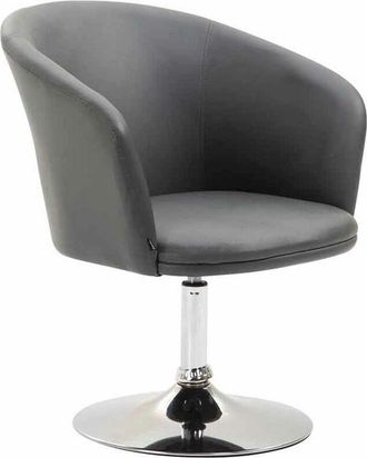 Clp Poltroncina Lounge Arcade Girevole in Similpelle grigio