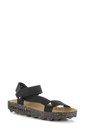 FLY London Clew Sandal in Black at Nordstrom, Size 10-10.5Us
