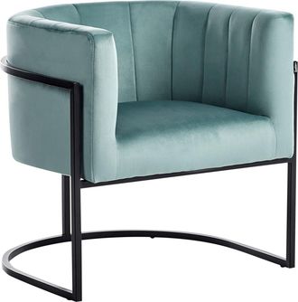 Beliani Sill&oacute;n Terciopelo Verde menta