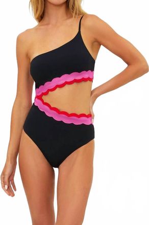 Beach Riot Liora One Piece In Electric Wave