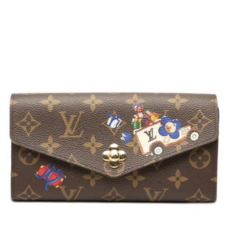 Louis Vuitton Monogram Brown Pvc Long Wallet (Bi-Fold) (Pre-Owned)