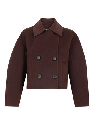 Ulla Johnson Marta double-beated coat - women - Acrylic/Polyamide/Wool/Cashmere - S - Brown