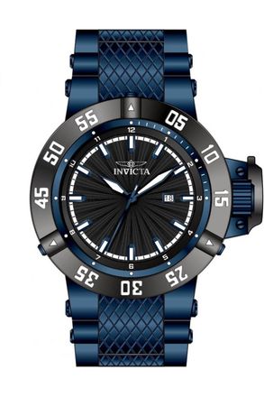 Invicta Subaqua 50795 Herenhorloge - Quartz Uurwerk - Roestvrij Staal met Zwarte Wijzerplaat - 50 mm