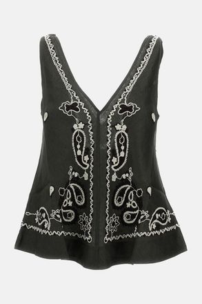 Parosh Top Ricamato