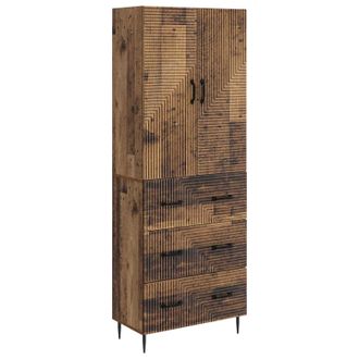 vidaXL Juego De Armarios 2 Uds. 66 X 34,5 X 90 Cm Madera De Ingenier&iacute;a Vidaxl