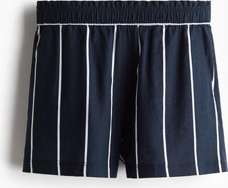 H&M Shorts aus Leinenmix - Blue
