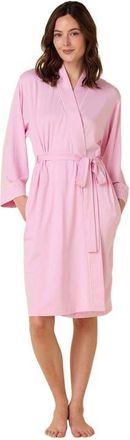 The Cats Pajamas Pima Knit Robe in Classic Pink Moment at Nordstrom, Size Medium