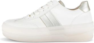 Gabor Schoenen, Dames, Wit, 39 1/2 EU, Leer, 83.350.20 Sneaker