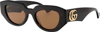 Gucci Womens Sunglasses Havana Brown Acetate Havana-Brown Havana/brown