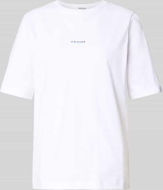 Selected Comfort Fit T-Shirt aus reiner Baumwolle Modell SIGNE-HANKIE in Royal, Gr&ouml;&szlig;e L