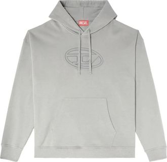 Diesel Hoodie met uniek design - Heren - Hoodies - Grijs - XS - Katoen - Hoodies & sweatvesten