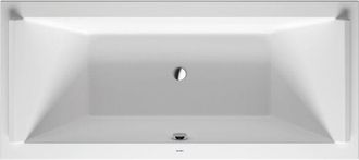 Duravit Ba&ntilde;era Duravit Starck Rectangular 1800x800 Mm Con Dos Inclinaciones Dorsales, Con Un Reposacabezas, De Acr&iacute;lico Sanitario, Blanco